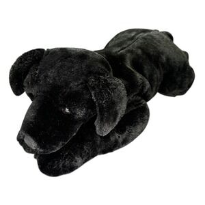 Kids Preferred Black Labrador Dog Plush Stuffed Animal Toy 20 Inch Puppy VTG Y2K